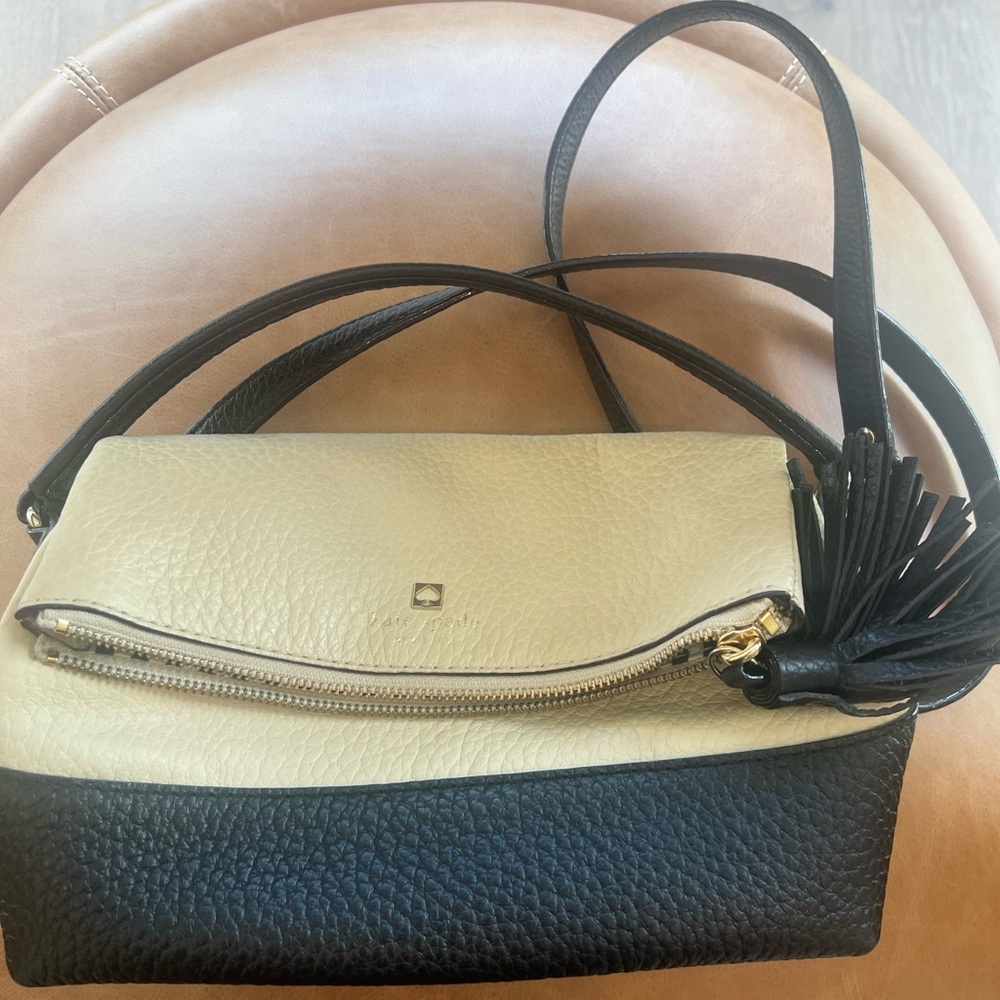 Kate Spade leather foldover crossbody bag